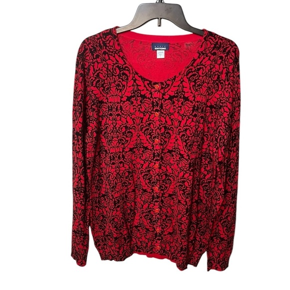 NWOT Badic Editions Floral Cardigan Sweater - Picture 1 of 5